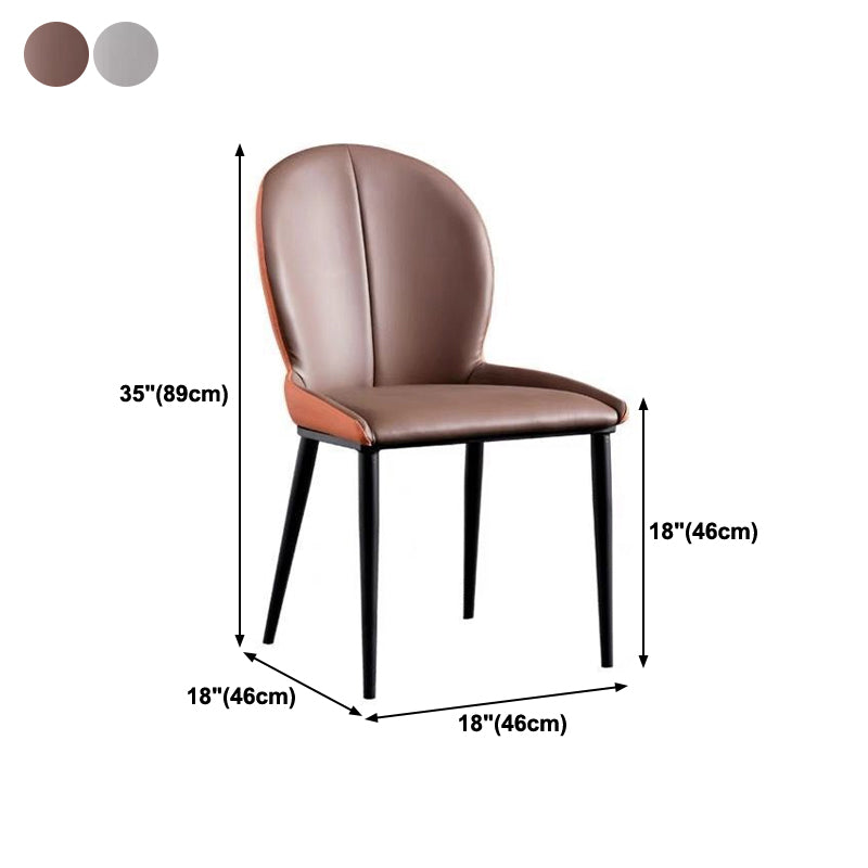 金属製の脚のキッチン用の現代的なスタイルの椅子アームチェア