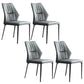 Contemporary Style Chair Armless Chairs for Kitchen with Metal Legs