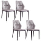 Contemporary Style Chair Armless Chairs for Kitchen with Metal Legs
