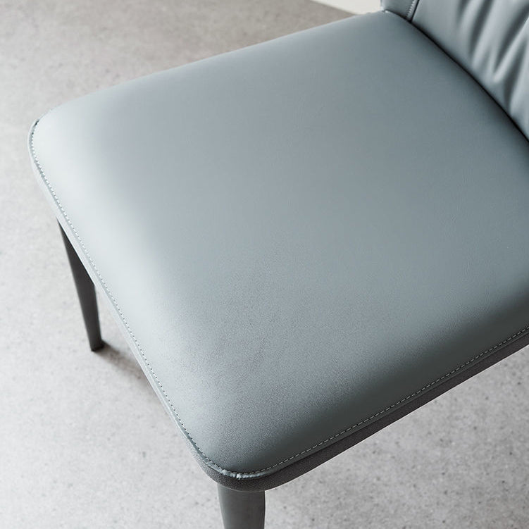 Contemporary Style Chair Armless Chairs for Kitchen with Metal Legs