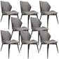 Contemporary Style Chair Armless Chair for Kitchen with Metal Legs