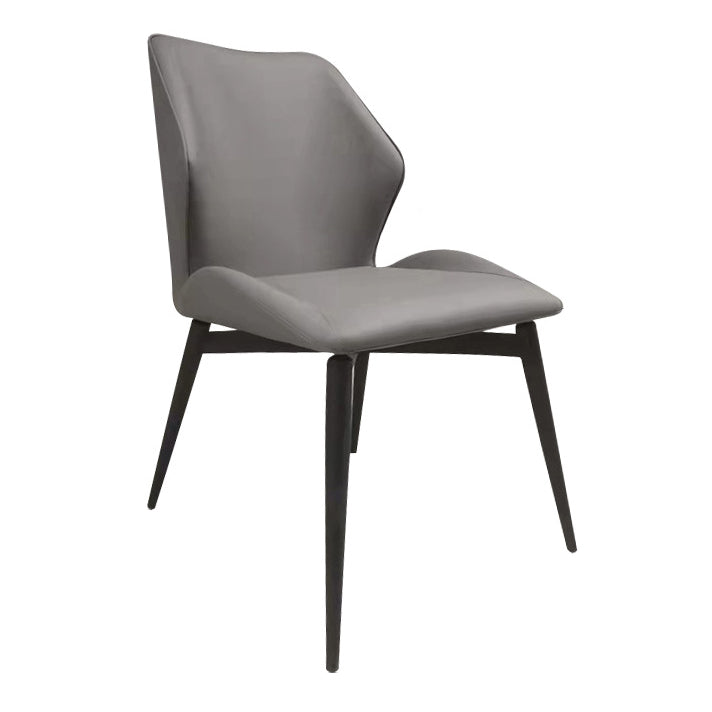 Contemporary Style Chair Armless Chair for Kitchen with Metal Legs