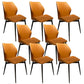 Contemporary Style Chair Armless Chair for Kitchen with Metal Legs