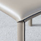 Designer Style Home Solid Back Dining Chair Matte Finish Leather Side Chair