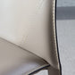 Designer Style Home Solid Back Dining Chair Matte Finish Leather Side Chair