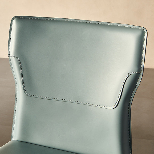 Sillas de estilo contemporáneo silla sin brazo para cocina con patas de metal