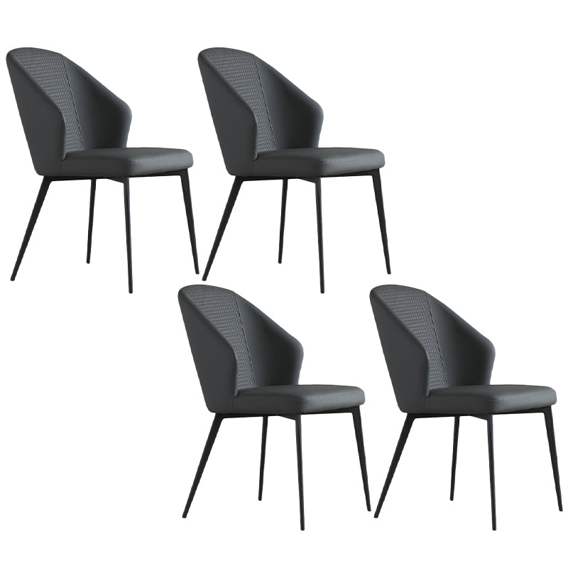 Silla contemporánea sillas laterales de viento sin brazo para la cocina con patas de metal