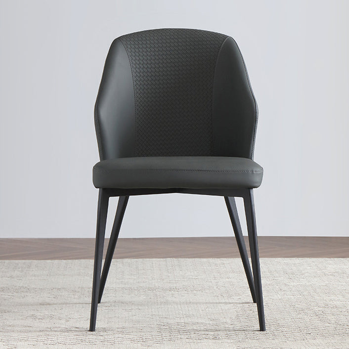 Silla contemporánea sillas laterales de viento sin brazo para la cocina con patas de metal