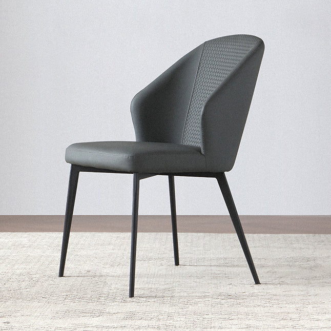 Silla contemporánea sillas laterales de viento sin brazo para la cocina con patas de metal