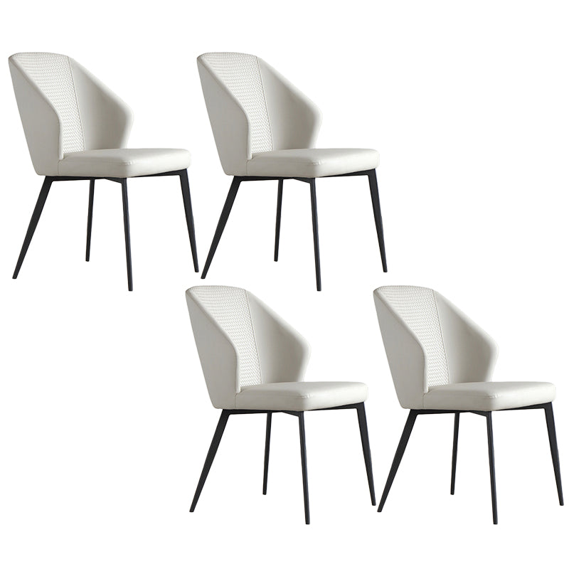 Silla contemporánea sillas laterales de viento sin brazo para la cocina con patas de metal