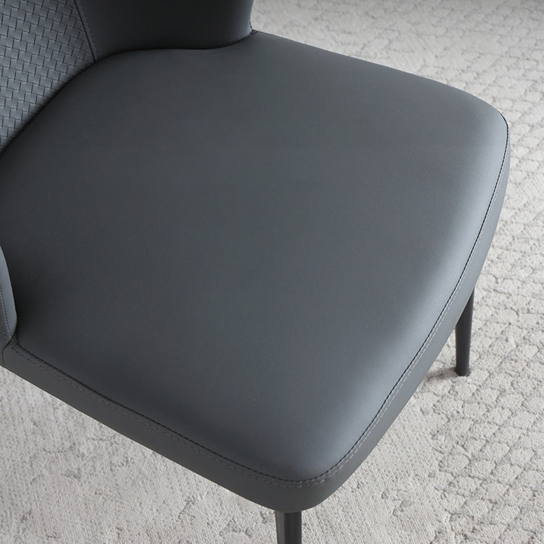 Silla contemporánea sillas laterales de viento sin brazo para la cocina con patas de metal