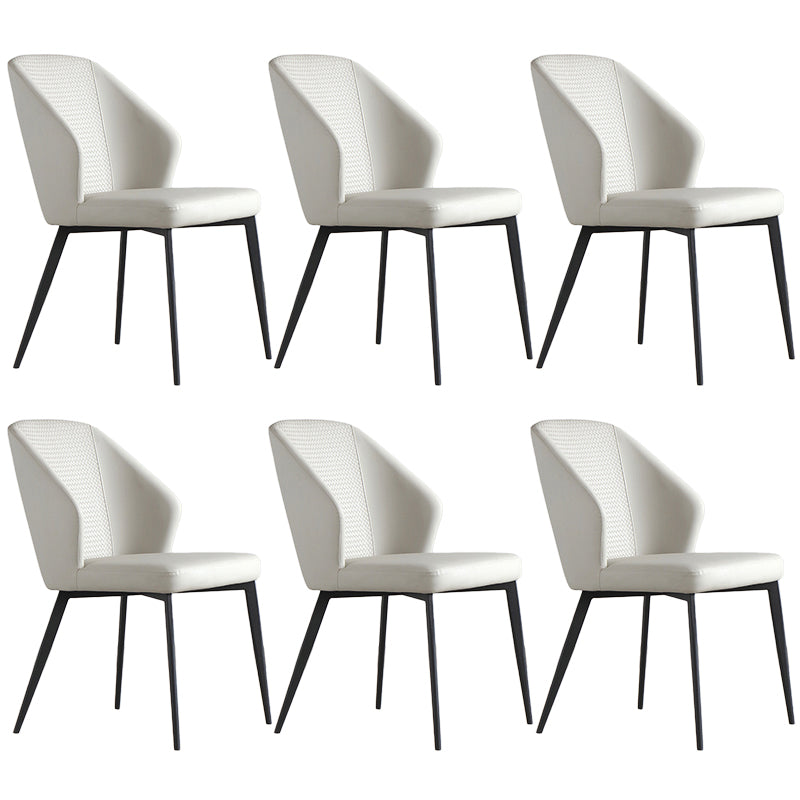 Silla contemporánea sillas laterales de viento sin brazo para la cocina con patas de metal