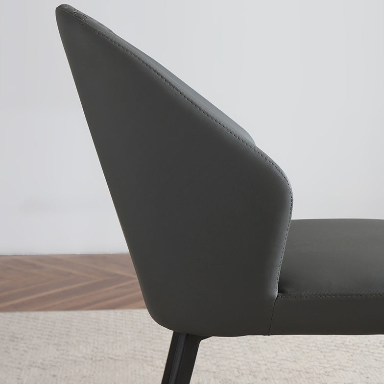 Silla contemporánea sillas laterales de viento sin brazo para la cocina con patas de metal