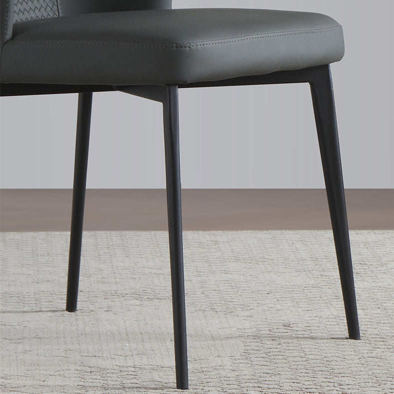 Silla contemporánea sillas laterales de viento sin brazo para la cocina con patas de metal