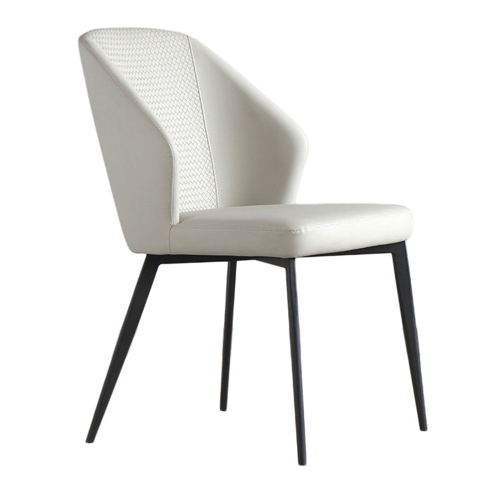 Silla contemporánea sillas laterales de viento sin brazo para la cocina con patas de metal