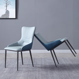 金属製の脚のキッチン用の現代の椅子アームレスサイドチェア