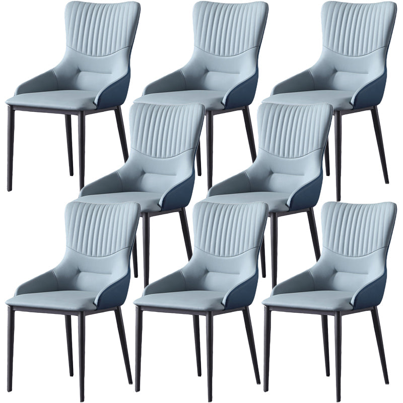 金属製の脚のキッチン用の現代の椅子アームレスサイドチェア