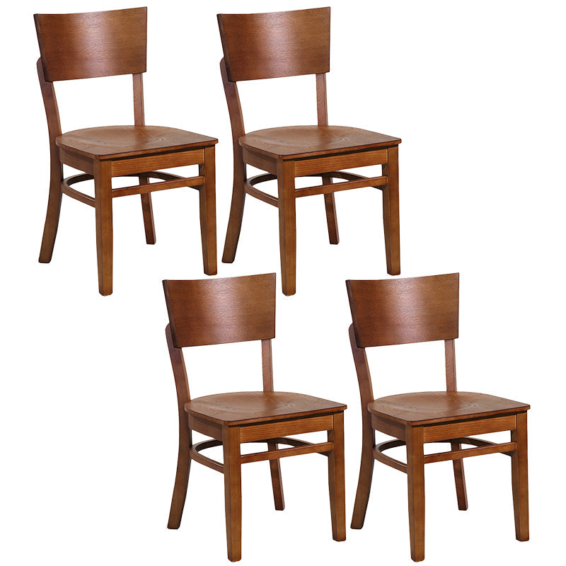 Contemporary Style Chairs Armless Chair for Kitchen with Wood Legs