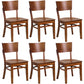 Contemporary Style Chairs Armless Chair for Kitchen with Wood Legs