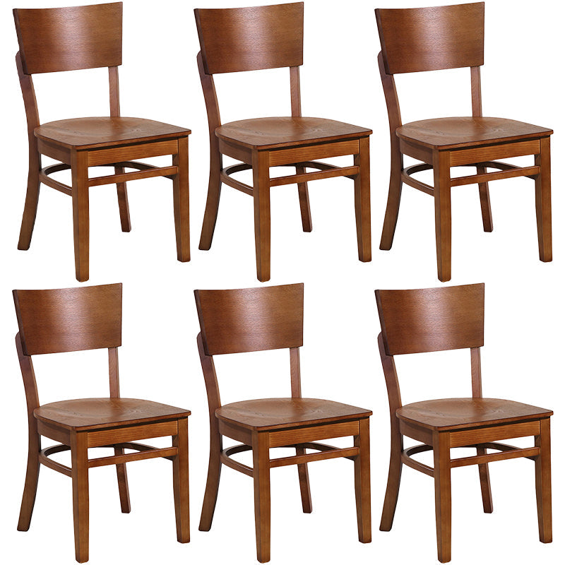 Contemporary Style Chairs Armless Chair for Kitchen with Wood Legs