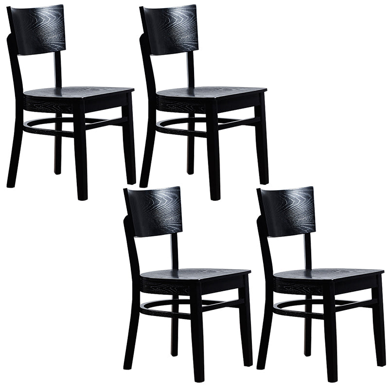 Contemporary Style Chairs Armless Chair for Kitchen with Wood Legs