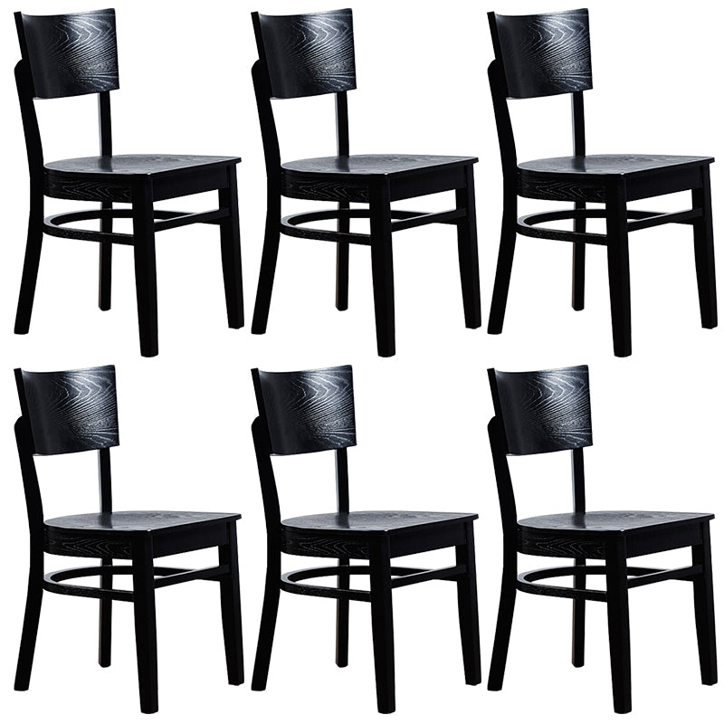 Contemporary Style Chairs Armless Chair for Kitchen with Wood Legs