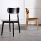 Contemporary Style Chair Armless Chair for Kitchen with Wood Legs