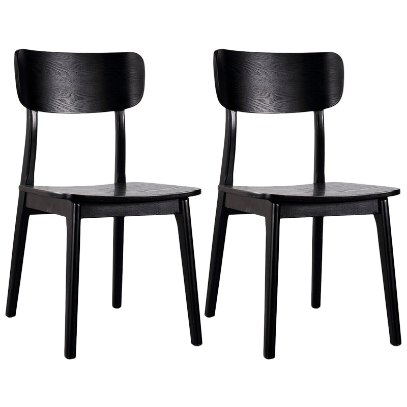 Contemporary Style Chair Armless Chair for Kitchen with Wood Legs