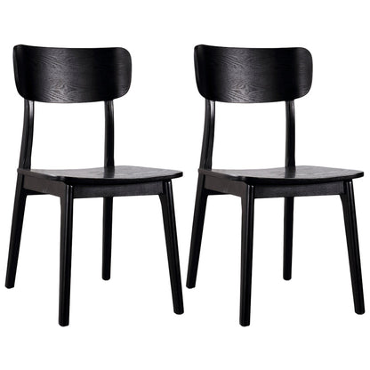 Contemporary Style Chair Armless Chair for Kitchen with Wood Legs