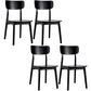 Contemporary Style Chair Armless Chair for Kitchen with Wood Legs