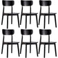 Contemporary Style Chair Armless Chair for Kitchen with Wood Legs