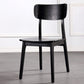 Contemporary Style Chair Armless Chair for Kitchen with Wood Legs