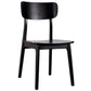 Contemporary Style Chair Armless Chair for Kitchen with Wood Legs