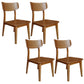 Contemporary Style Chair Armless Chair for Kitchen with Wood Legs