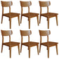 Contemporary Style Chair Armless Chair for Kitchen with Wood Legs