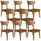 Contemporary Style Chair Armless Chair for Kitchen with Wood Legs