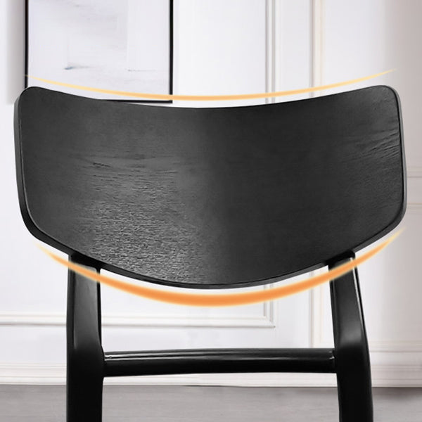 Contemporary Style Chair Armless Chairs for Kitchen with Wood Legs Clearhalo 'Dining Chairs' 'Dining Tables & Seating' 'dining_chair' 'furn' 'furn_dining_chair' 'Furniture' 'Kitchen & Dining Furniture' 5372435