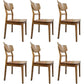 Contemporary Style Chair Armless Chairs for Kitchen with Wood Legs Walnut 6 Piece Set Clearhalo 'Dining Chairs' 'Dining Tables & Seating' 'dining_chair' 'furn' 'furn_dining_chair' 'Furniture' 'Kitchen & Dining Furniture' 5372436