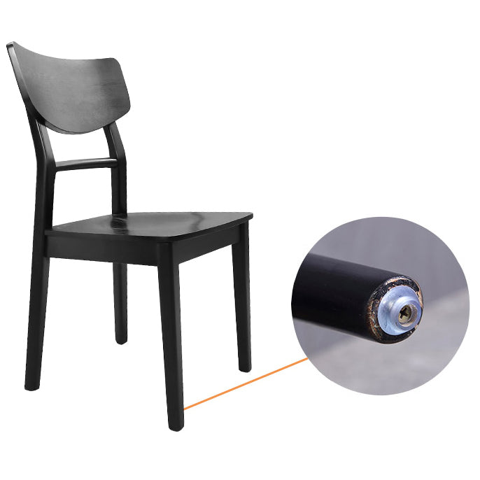 Contemporary Style Chair Armless Chairs for Kitchen with Wood Legs Clearhalo 'Dining Chairs' 'Dining Tables & Seating' 'dining_chair' 'furn' 'furn_dining_chair' 'Furniture' 'Kitchen & Dining Furniture' 5372440