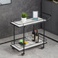 27.55" High Rolling Contemporary Prep Table Stone Prep Table for Restaurant
