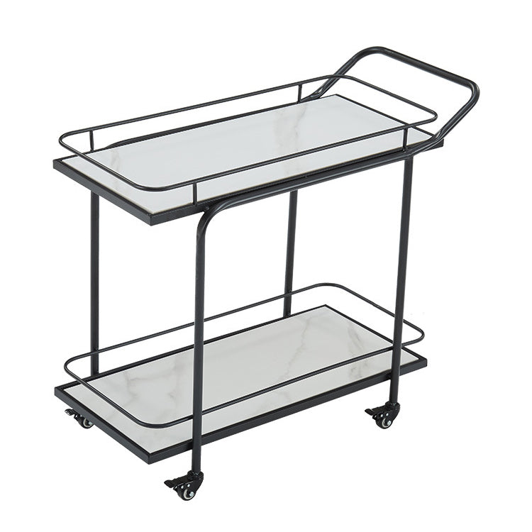 27.55" High Rolling Contemporary Prep Table Stone Prep Table for Restaurant