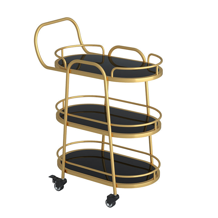 Rolling Contemporary Table Table Stone 33.46 "Tavolo di preparazione alta