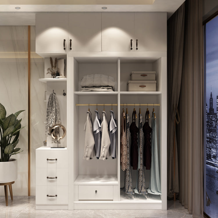 Zeitgenössischer Schrank mit Schiebetürentechnik Holz Beige Aufbewahrungsschrank