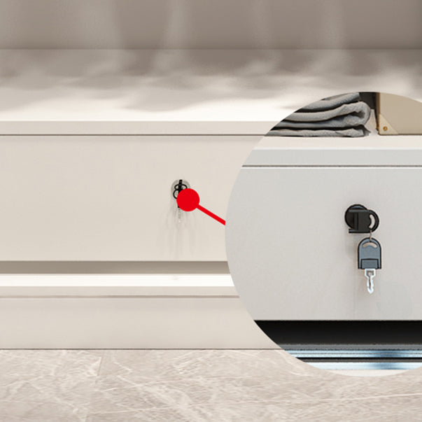 Zeitgenössischer Schrank mit Schiebetürentechnik Holz Beige Aufbewahrungsschrank