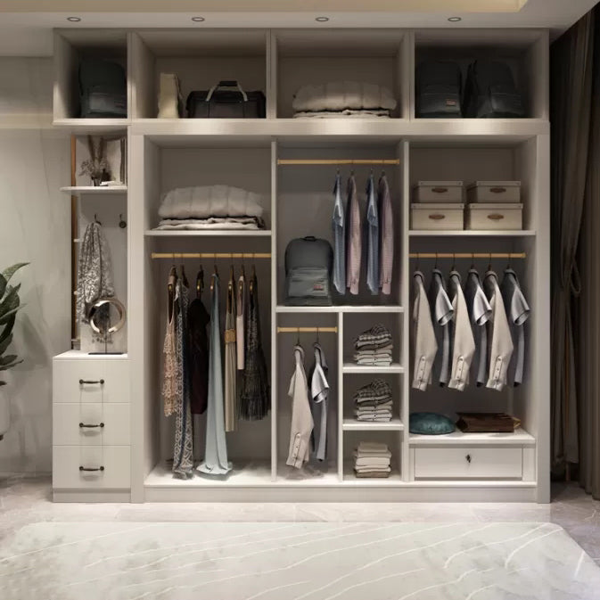 Zeitgenössischer Schrank mit Schiebetürentechnik Holz Beige Aufbewahrungsschrank