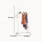 Black and White Steel Armoire Modern Style Cabinet with Clothing Rod Clearhalo 'Armoires & Wardrobes' 'armoires_wardrobes' 'Bedroom Furniture' 'furn' 'furn_armoires_wardrobes' 'Furniture' 5372819