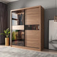 Brown Storing Cabinet zeitgenössischer Garderobe Armoire für Schlafzimmer