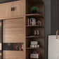 Brown Storing Cabinet zeitgenössischer Garderobe Armoire für Schlafzimmer