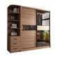 Brown Storing Cabinet zeitgenössischer Garderobe Armoire für Schlafzimmer