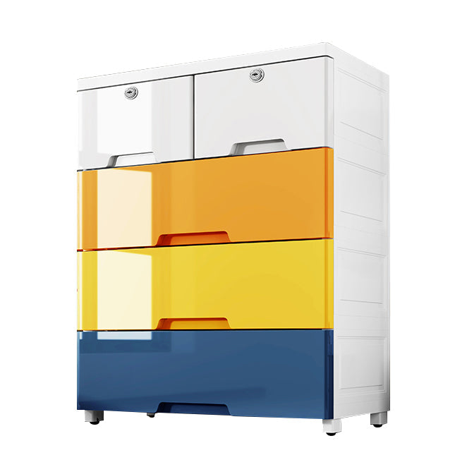 Kleiderschrank im zeitgenössischen Stil Kunststoff Schlafzimmer Kleiderschrank mit Schubladen